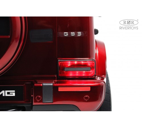 Детский электромобиль Mercedes-Benz G63 4WD (K999KK) вишневый глянец