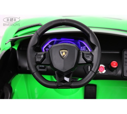 Детский электромобиль Lamborghini Aventador SVJ (A111MP) зеленый Детский электромобиль Lamborghini Aventador SVJ (A111MP) зеленый