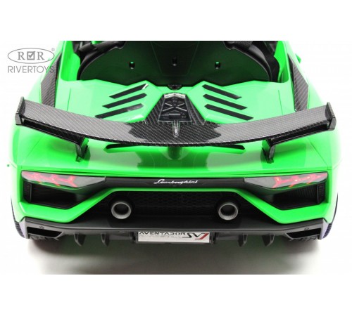 Детский электромобиль Lamborghini Aventador SVJ (A333MP) зеленый Детский электромобиль Lamborghini Aventador SVJ (A333MP) зеленый