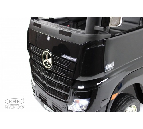 Детский электромобиль Mercedes-Benz Actros HL358 черный глянец