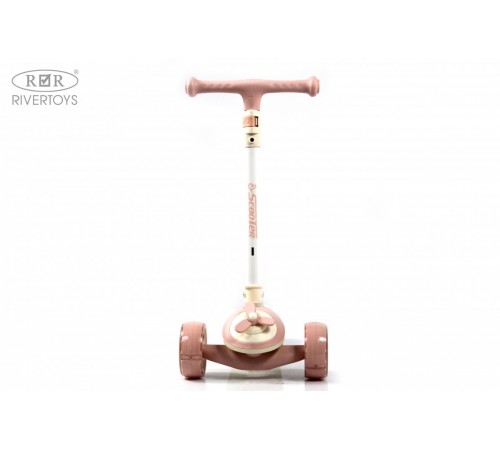 Детский самокат HB-8001 - 6 шт в упаковке (розовый - 2, коричневый - 2, зеленый - 2)