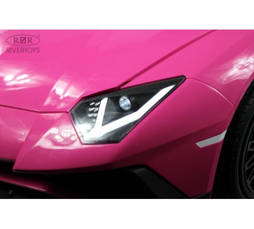 Детский электромобиль Lamborghini Aventador SV (M777MM) розовый