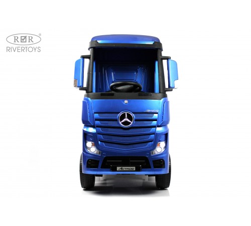 Детский электромобиль Mercedes-Benz Actros HL358 синий глянец