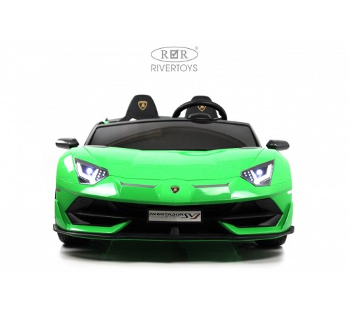 Детский электромобиль Lamborghini Aventador SVJ (A111MP) зеленый Детский электромобиль Lamborghini Aventador SVJ (A111MP) зеленый