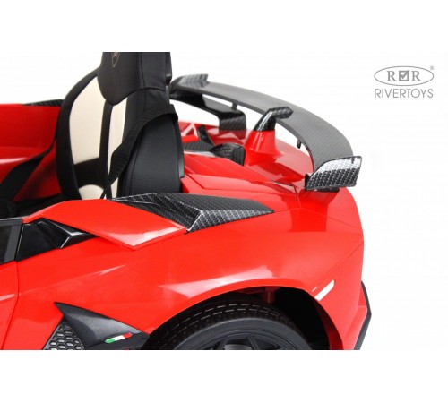 Детский электромобиль Lamborghini Aventador SVJ (A333MP) красный Детский электромобиль Lamborghini Aventador SVJ (A333MP) красный