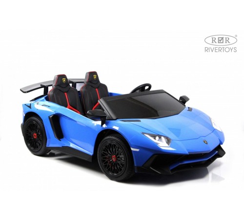Детский электромобиль Lamborghini Aventador SV (M777MM) синий Детский электромобиль Lamborghini Aventador SV (M777MM) синий