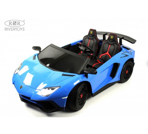Детский электромобиль Lamborghini Aventador SV (M777MM) синий Детский электромобиль Lamborghini Aventador SV (M777MM) синий