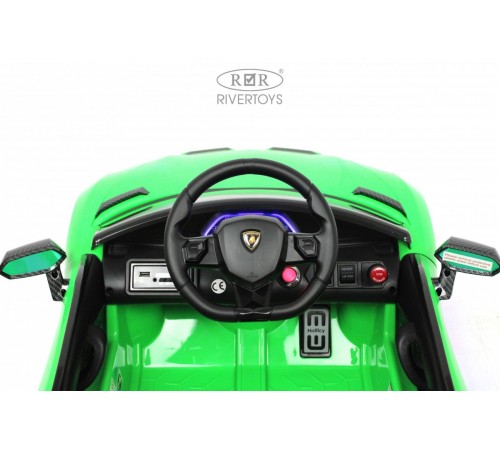 Детский электромобиль Lamborghini Aventador SVJ (A333MP) зеленый Детский электромобиль Lamborghini Aventador SVJ (A333MP) зеленый
