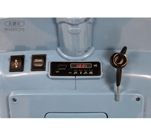 Детский электроскутер VESPA (M888MM) синий
