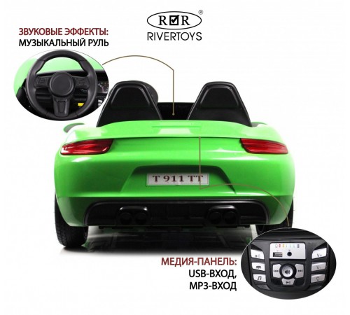 Детский электромобиль T911TT зеленый Детский электромобиль T911TT зеленый