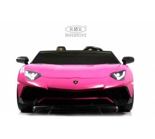 Детский электромобиль Lamborghini Aventador SV (M777MM) розовый