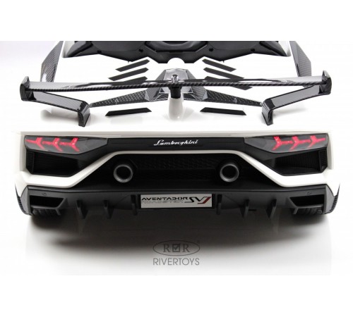 Детский электромобиль Lamborghini Aventador SVJ (A111MP) белый Детский электромобиль Lamborghini Aventador SVJ (A111MP) белый