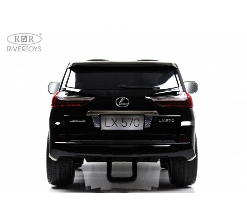 Детский электромобиль Lexus LX570 (Y555YY) черный глянец Детский электромобиль Lexus LX570 (Y555YY) черный глянец