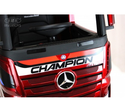 Детский электромобиль Mercedes-Benz Actros HL358 вишневый глянец