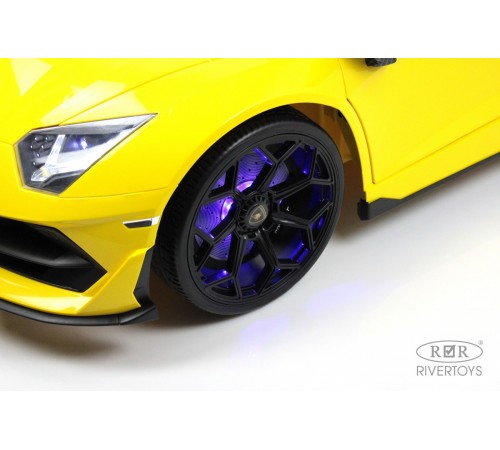 Детский электромобиль Lamborghini Aventador SVJ (A111MP) желтый Детский электромобиль Lamborghini Aventador SVJ (A111MP) желтый