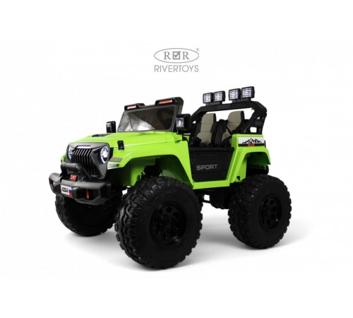 Детский электромобиль Jeep A222AA зеленый Детский электромобиль Jeep A222AA зеленый