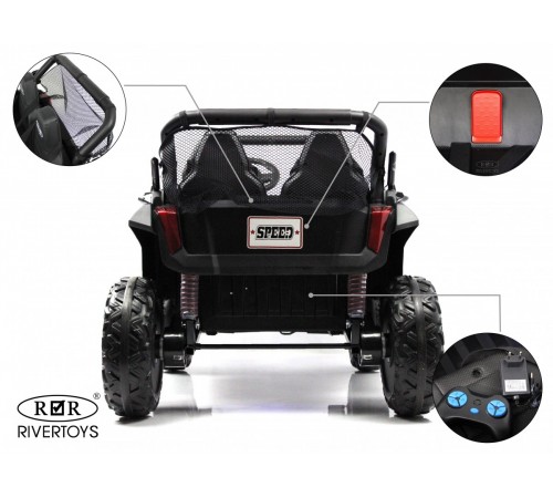 Детский электромобиль T777TT 4WD черный Spider Детский электромобиль T777TT 4WD черный Spider