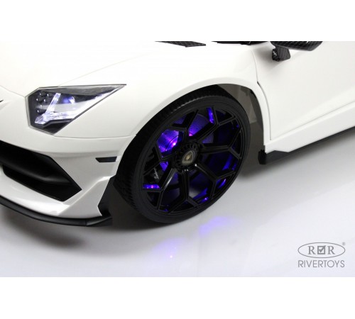 Детский электромобиль Lamborghini Aventador SVJ (A111MP) белый Детский электромобиль Lamborghini Aventador SVJ (A111MP) белый