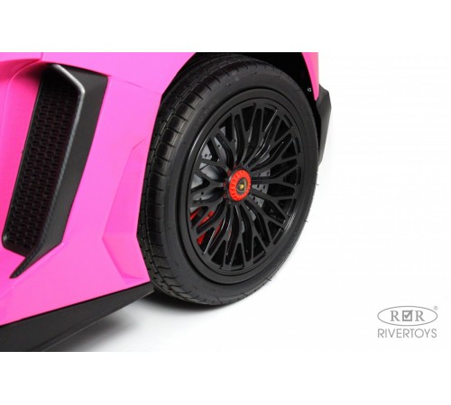 Детский электромобиль Lamborghini Aventador SV (M777MM) розовый