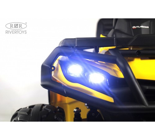 Детский электроквадроцикл BRP Can-Am Outlander (Y888YY) желтый Детский электроквадроцикл BRP Can-Am Outlander (Y888YY) желтый