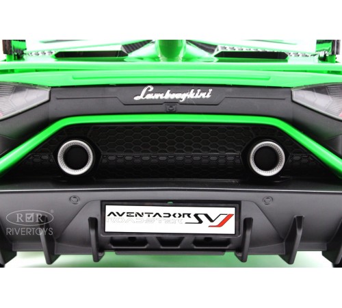 Детский электромобиль Lamborghini Aventador SVJ (A333MP) зеленый Детский электромобиль Lamborghini Aventador SVJ (A333MP) зеленый