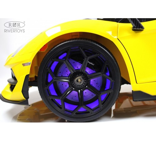 Детский электромобиль Lamborghini Aventador SVJ (A111MP) желтый Детский электромобиль Lamborghini Aventador SVJ (A111MP) желтый