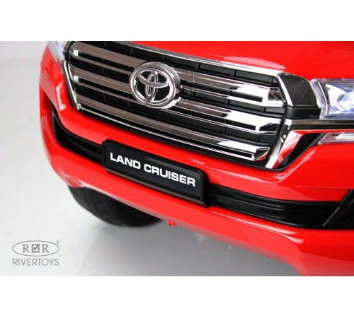 Детский электромобиль Toyota Land Cruiser 200 (JJ2022) красный глянец Детский электромобиль Toyota Land Cruiser 200 (JJ2022) красный глянец