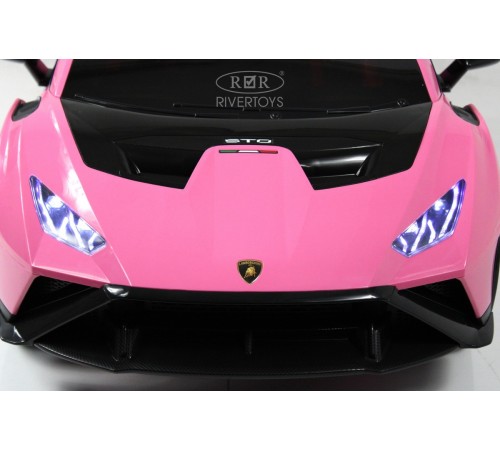 Детский электромобиль Lamborghini Huracán STO (E888EE) розовый Детский электромобиль Lamborghini Huracán STO (E888EE) розовый