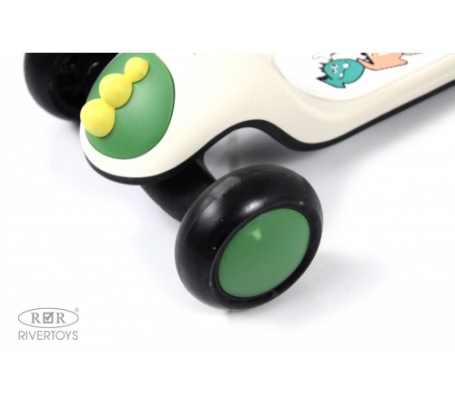 Детский самокат HB-8002 - 6 шт в упаковке (розовый - 2, коричневый - 2, зеленый - 2)