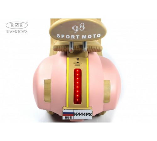 Детский электроскутер K444PX розовый