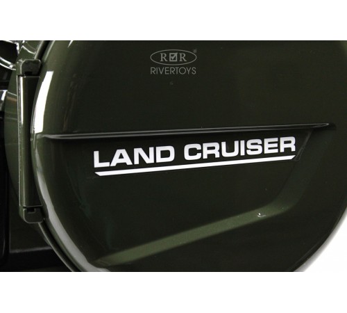 Детский электромобиль Toyota Land Cruiser 200 (JJ2022) зеленый глянец