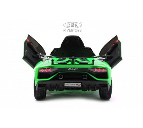 Детский электромобиль Lamborghini Aventador SVJ (A333MP) зеленый Детский электромобиль Lamborghini Aventador SVJ (A333MP) зеленый