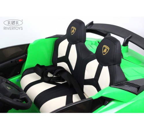Детский электромобиль Lamborghini Aventador SVJ (A111MP) зеленый Детский электромобиль Lamborghini Aventador SVJ (A111MP) зеленый