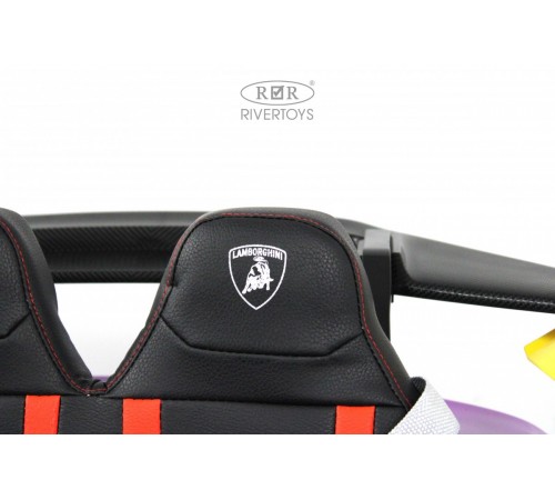 Детский электромобиль Lamborghini Huracán STO (E888EE) желто-фиолетовый Детский электромобиль Lamborghini Huracán STO (E888EE) желто-фиолетовый
