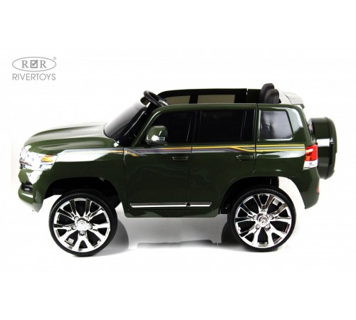 Детский электромобиль Toyota Land Cruiser 200 (JJ2022) зеленый глянец