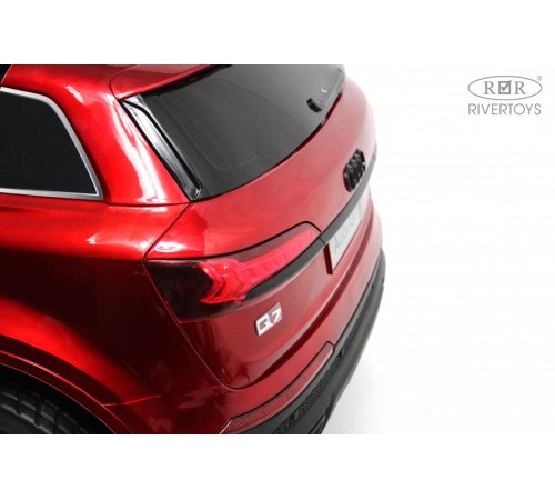 Детский электромобиль AUDI Q7 (HL678) красный глянец Детский электромобиль AUDI Q7 (HL678) красный глянец