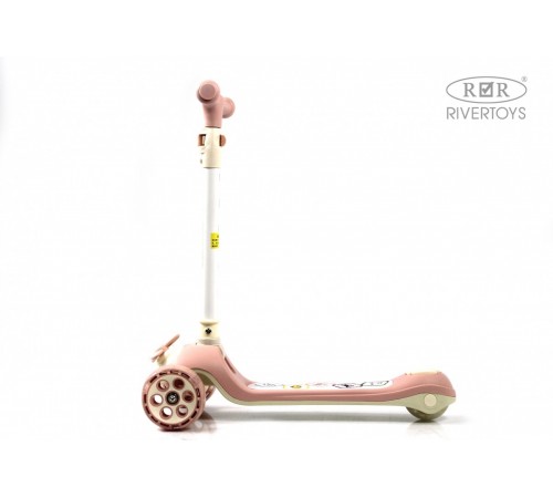 Детский самокат HB-8001 - 6 шт в упаковке (розовый - 2, коричневый - 2, зеленый - 2)