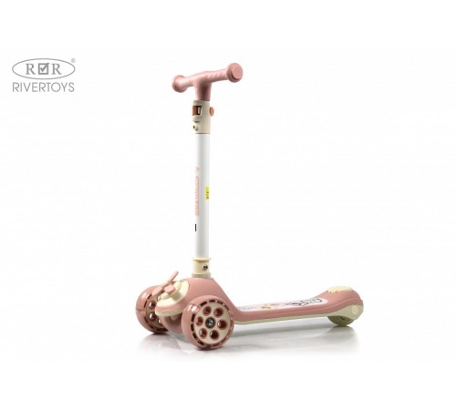 Детский самокат HB-8001 - 6 шт в упаковке (розовый - 2, коричневый - 2, зеленый - 2)