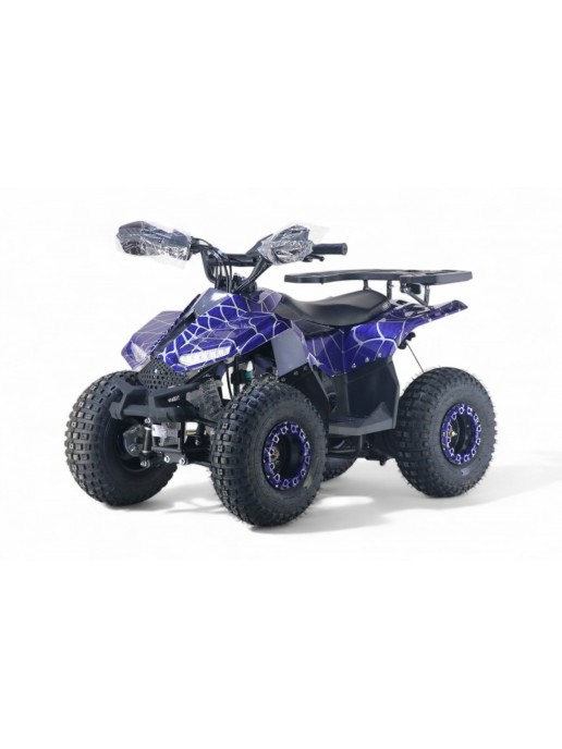 Детский квадроцикл LEON 49CC синий спайдер