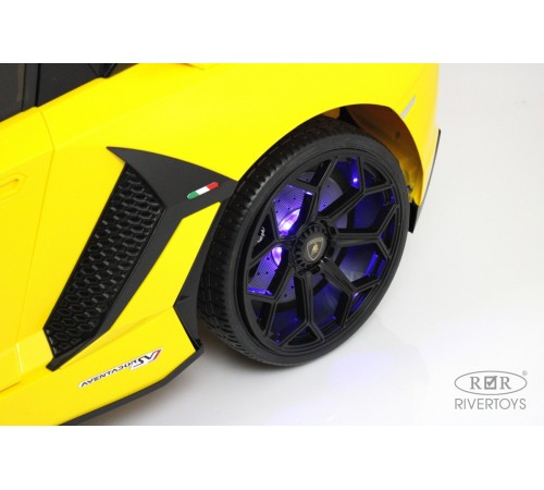 Детский электромобиль Lamborghini Aventador SVJ (A111MP) желтый Детский электромобиль Lamborghini Aventador SVJ (A111MP) желтый