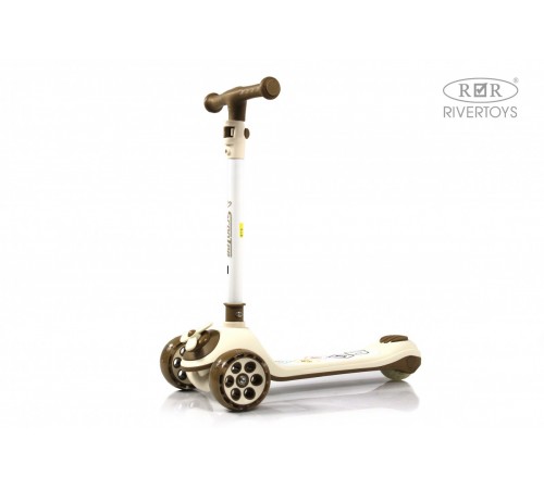 Детский самокат HB-8001 - 6 шт в упаковке (розовый - 2, коричневый - 2, зеленый - 2)