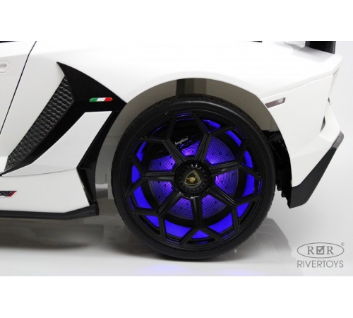 Детский электромобиль Lamborghini Aventador SVJ (A111MP) белый Детский электромобиль Lamborghini Aventador SVJ (A111MP) белый