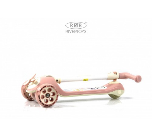 Детский самокат HB-8001 - 6 шт в упаковке (розовый - 2, коричневый - 2, зеленый - 2)