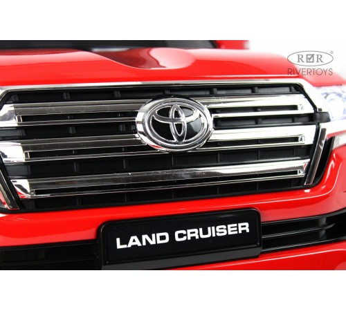 Детский электромобиль Toyota Land Cruiser 200 (JJ2022) красный глянец Детский электромобиль Toyota Land Cruiser 200 (JJ2022) красный глянец