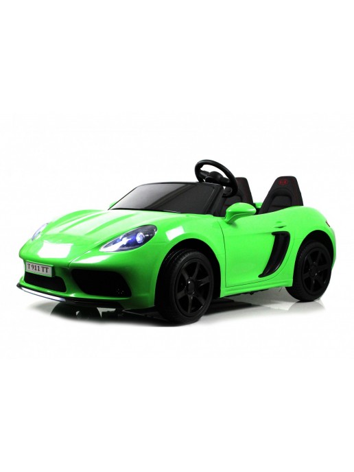 Детский электромобиль T911TT зеленый  Porsche Cayman