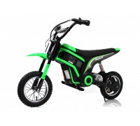 Детский электромотоцикл A005AA зеленый (скорость 16 км/ч)