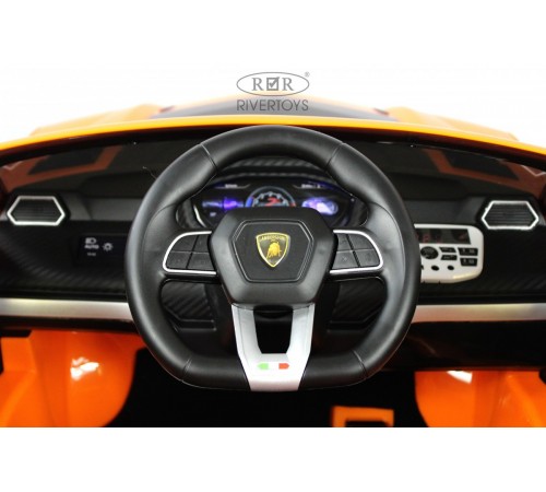 Детский электромобиль Lamborghini Urus (E777EE) оранжевый Детский электромобиль Lamborghini Urus (E777EE) оранжевый