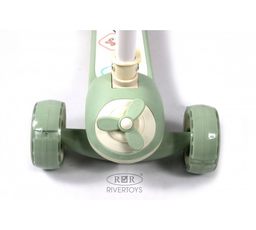 Детский самокат HB-8001 - 6 шт в упаковке (розовый - 2, коричневый - 2, зеленый - 2)