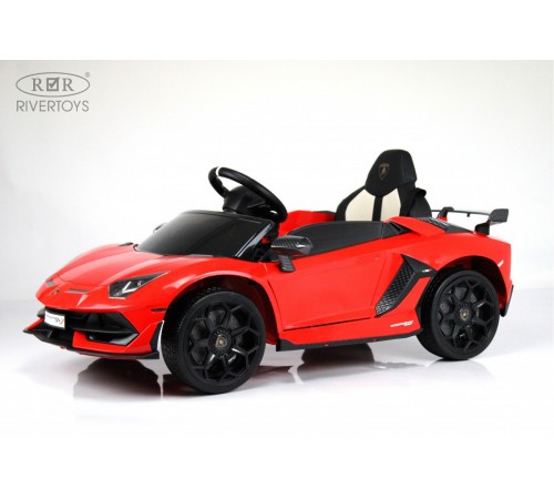 Детский электромобиль Lamborghini Aventador SVJ (A333MP) красный Детский электромобиль Lamborghini Aventador SVJ (A333MP) красный