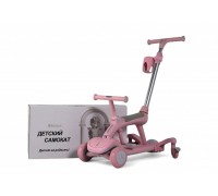 Детский cамокат-беговел HB-111 розовый